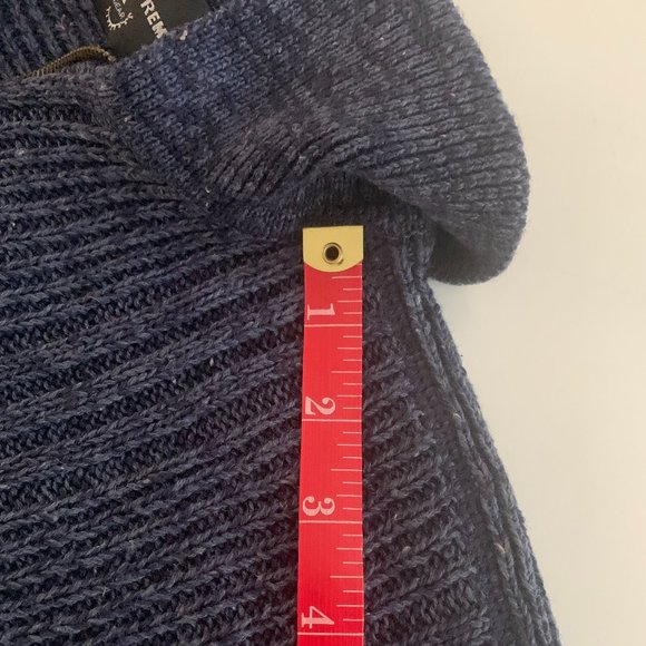 EUC X-treme Gear Vintage 1/4 Zip Blue Sweater Size Medium - Picture 13 of 14